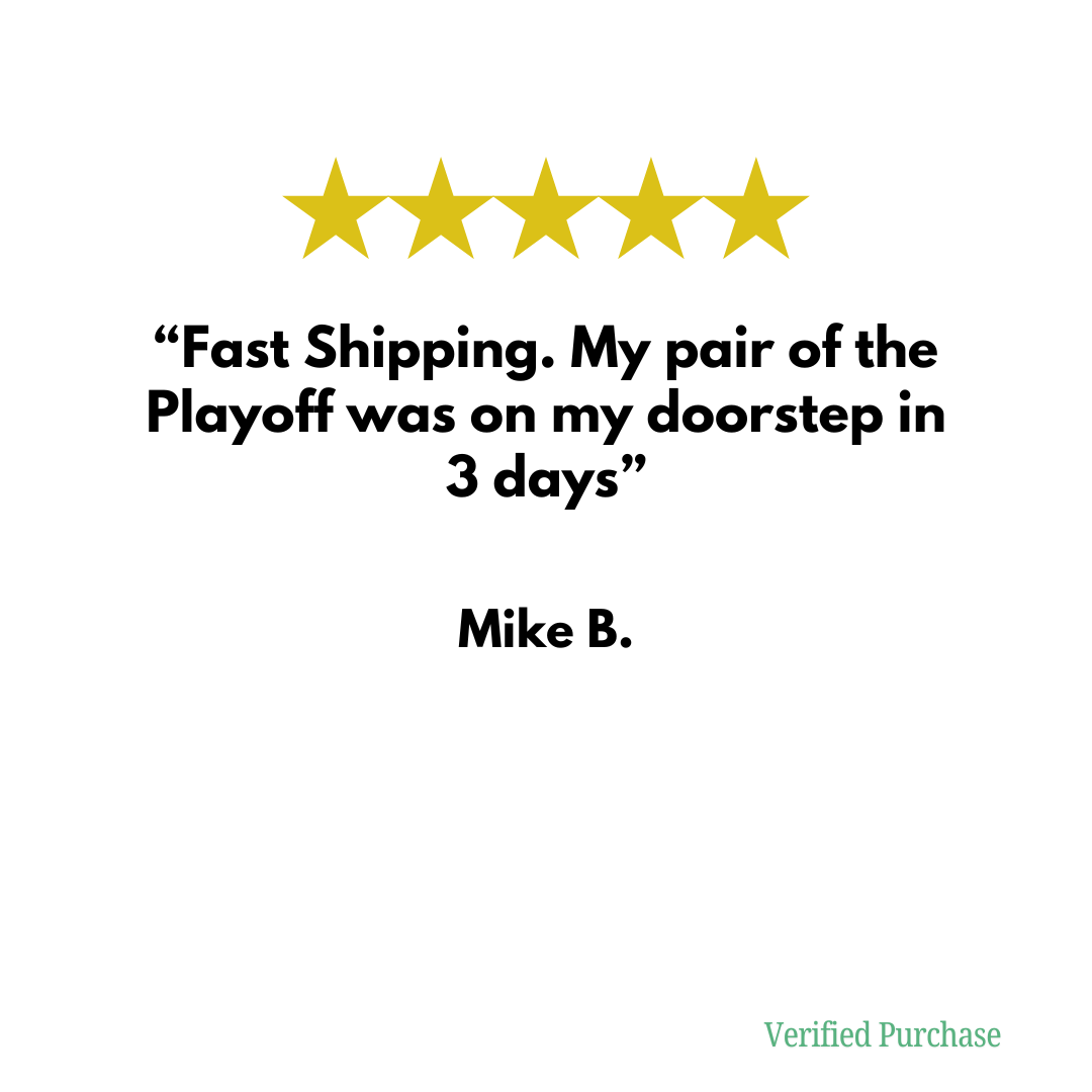Mike B review on Locked product the "Playoff" Sport Sunglasses saying "Fast Shipping. My pair of the Playoff was on my doorstep in 3 days."