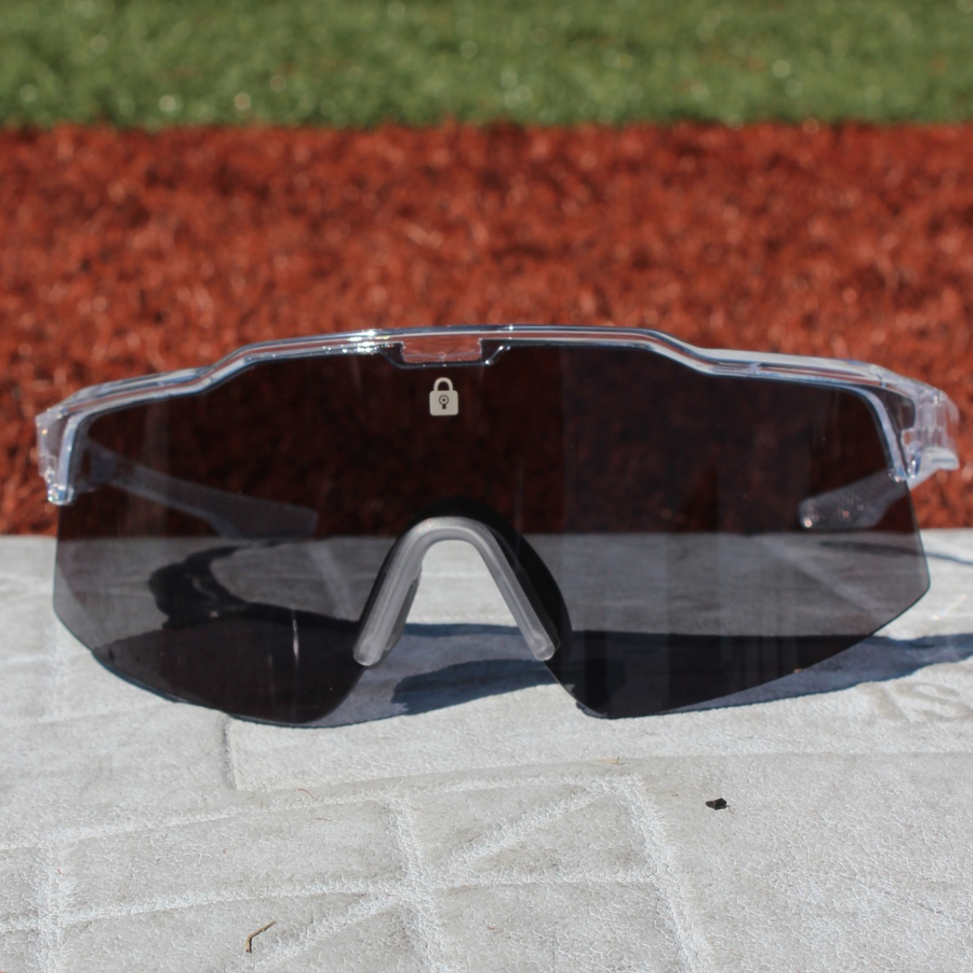 Zoomed out view of Veteran Model Sunglasses capturing the rugged design and premium materials, ideal for athletes looking for durable polarized eyewear.