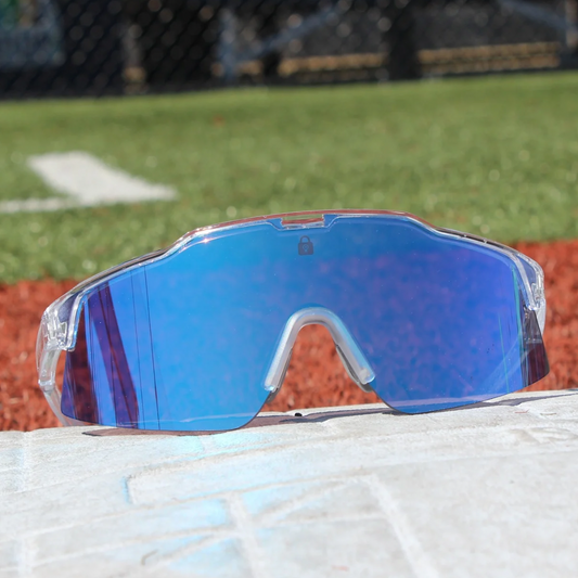 Image of Ace Pro Series Sport Sunglasses on Display being worn by Professional Baseball Players.