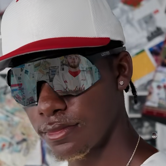 Eddie King Jr. the Centerfielder for University of Louisville wearing Locked Eyewear Affordable Sport Sunglasses.
