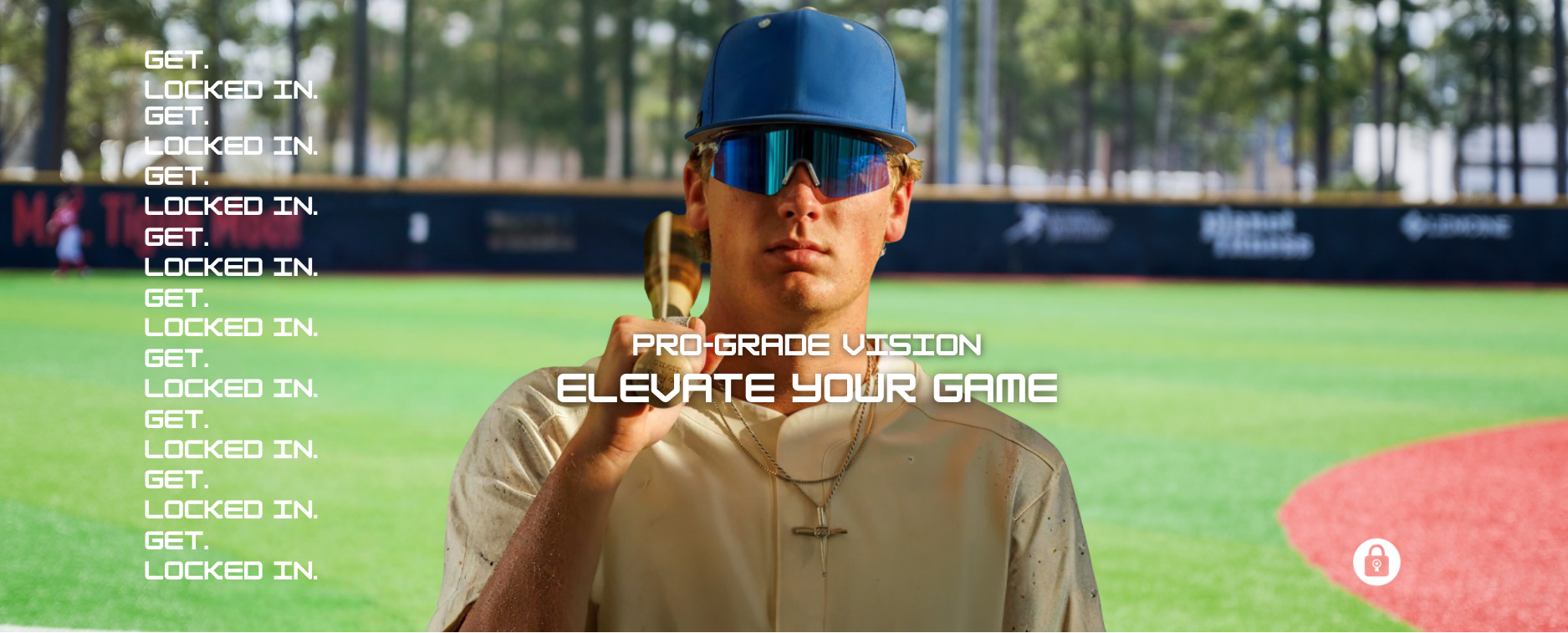 Locked Eyewear home page pro-grade sport sunglasses store.