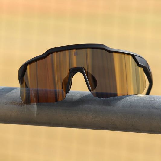 Locked Eyewear Defender sunglasses featuring polarized lenses and a durable, lightweight frame for baseball and outdoor sports.