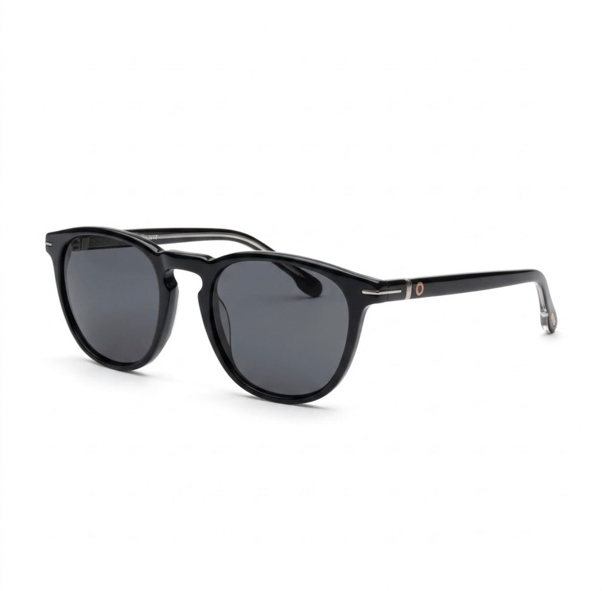 Locked Eyewear Sojourner baseball sunglasses for high school travel ball players with a black acetate keyhole-bridge frame designed for a sharp look during tournament weekends away