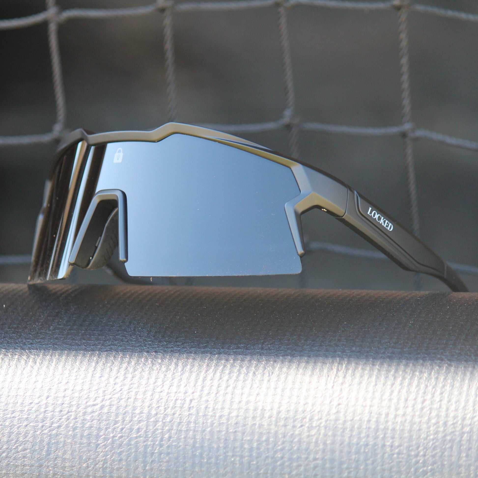 Locked Eyewear Tiger sunglasses with a bold, sleek design and polarized lenses for superior performance.