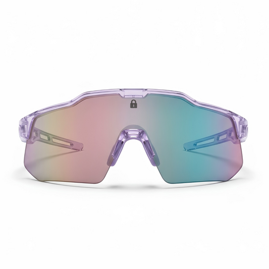 Locked Eyewear PA10 baseball sunglasses for high school players with a wide wraparound shield lens and adjustable nosepiece designed for a full field of view during every at-bat